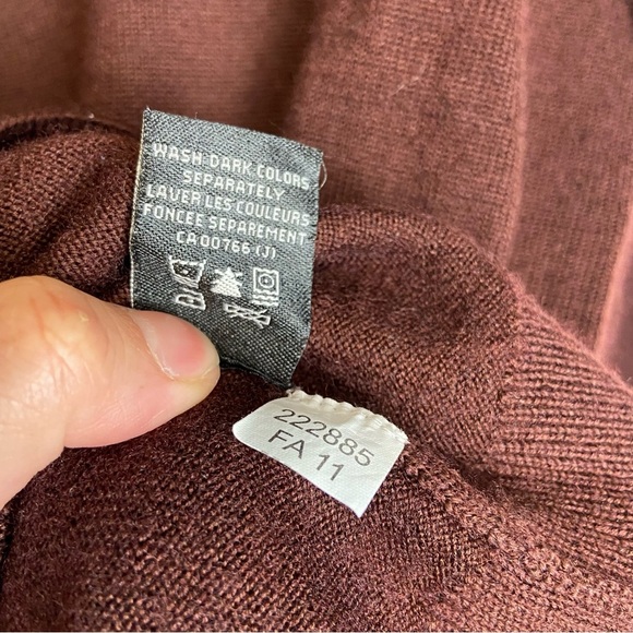 ⚪️ Britches merino wool blend burgundy knit pullover - Picture 4 of 9